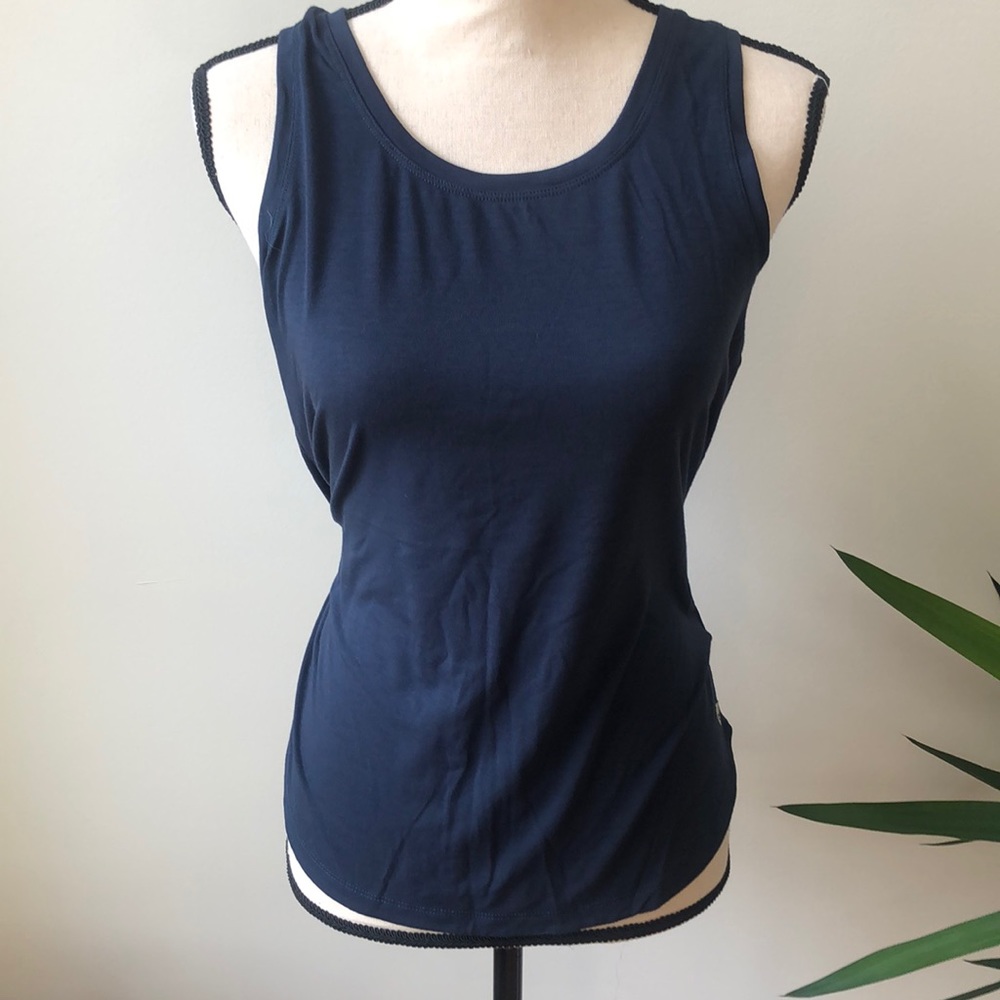 Navy Racerback Tank - Picture 1 of 4